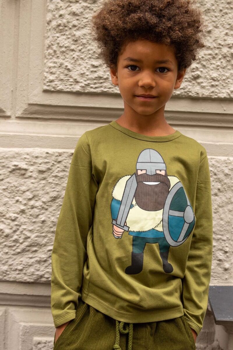 Bluse til børn med viking