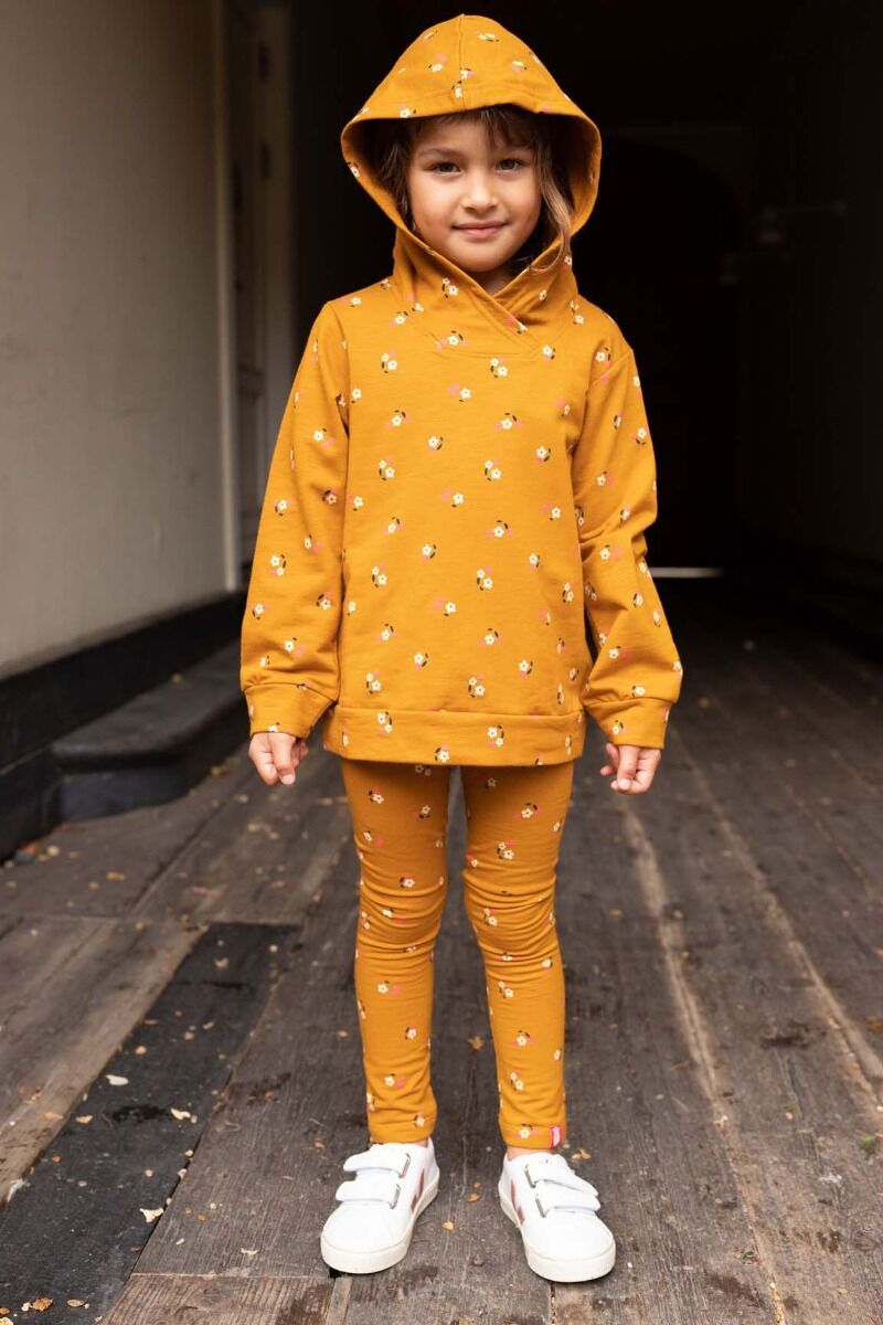 ORGANIC - Danebirch Hoodie Mustard MINIFLOWER