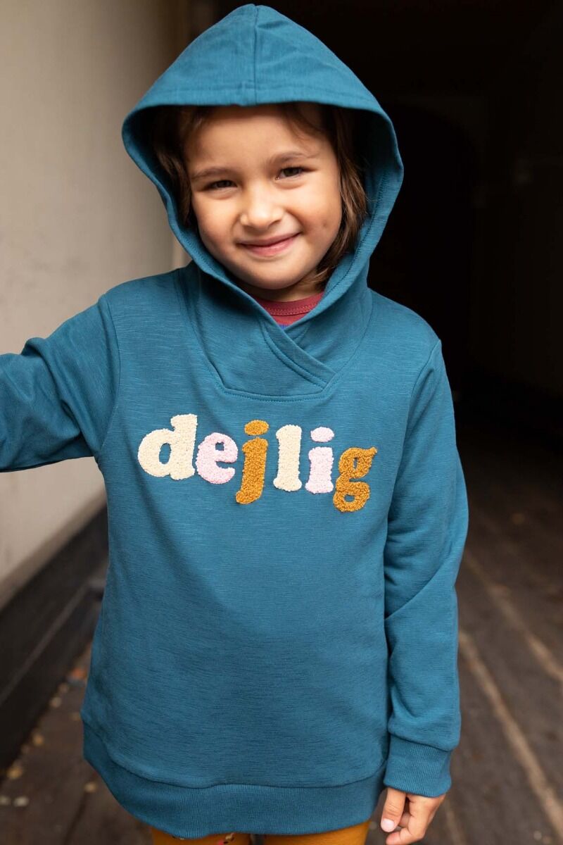 ORGANIC - Danebirch Hoodie Stone Blue DEJLIG