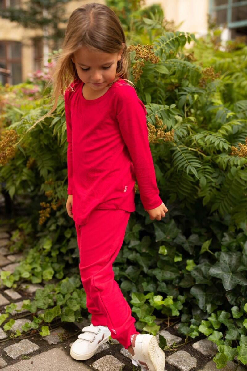 ORGANIC - Daneboeg Pants Dark Fuchsia