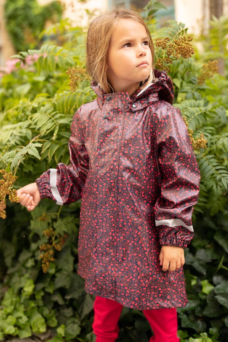 Regndans Rainjacket Dark Navy FLEURIE
