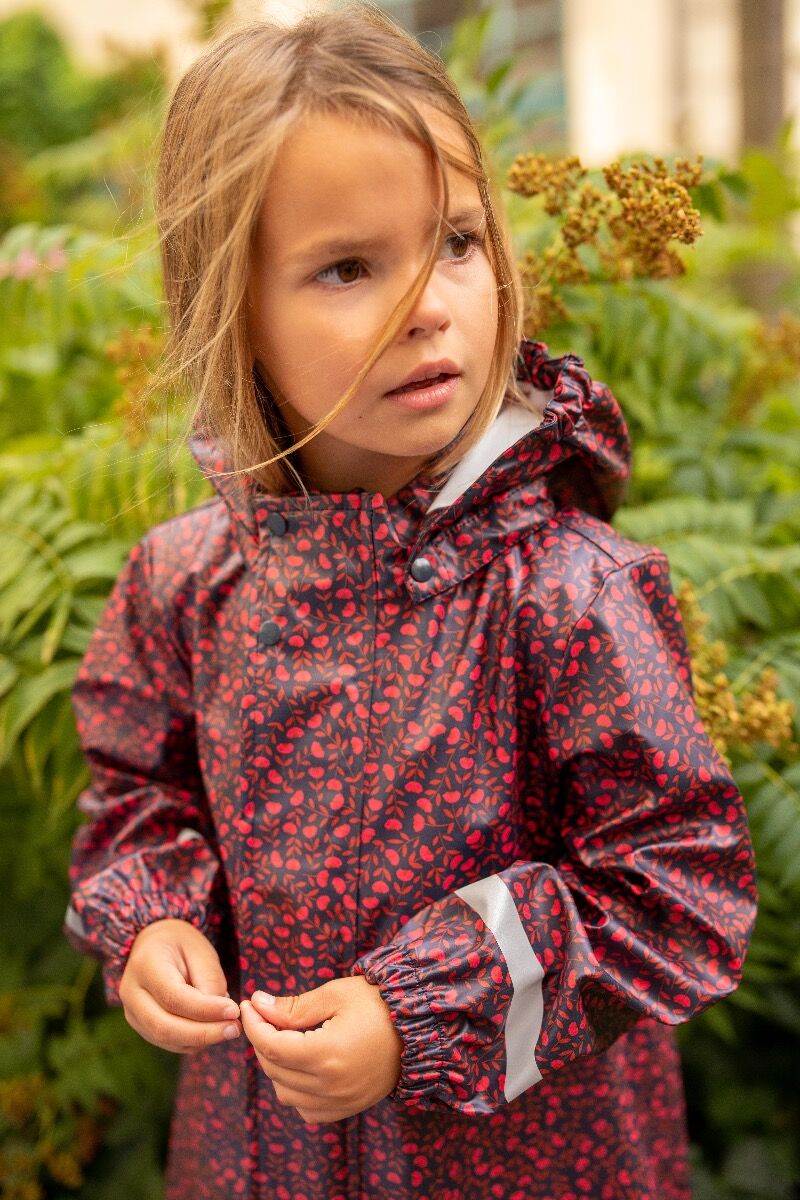 Regndans Rainjacket Dark Navy FLEURIE
