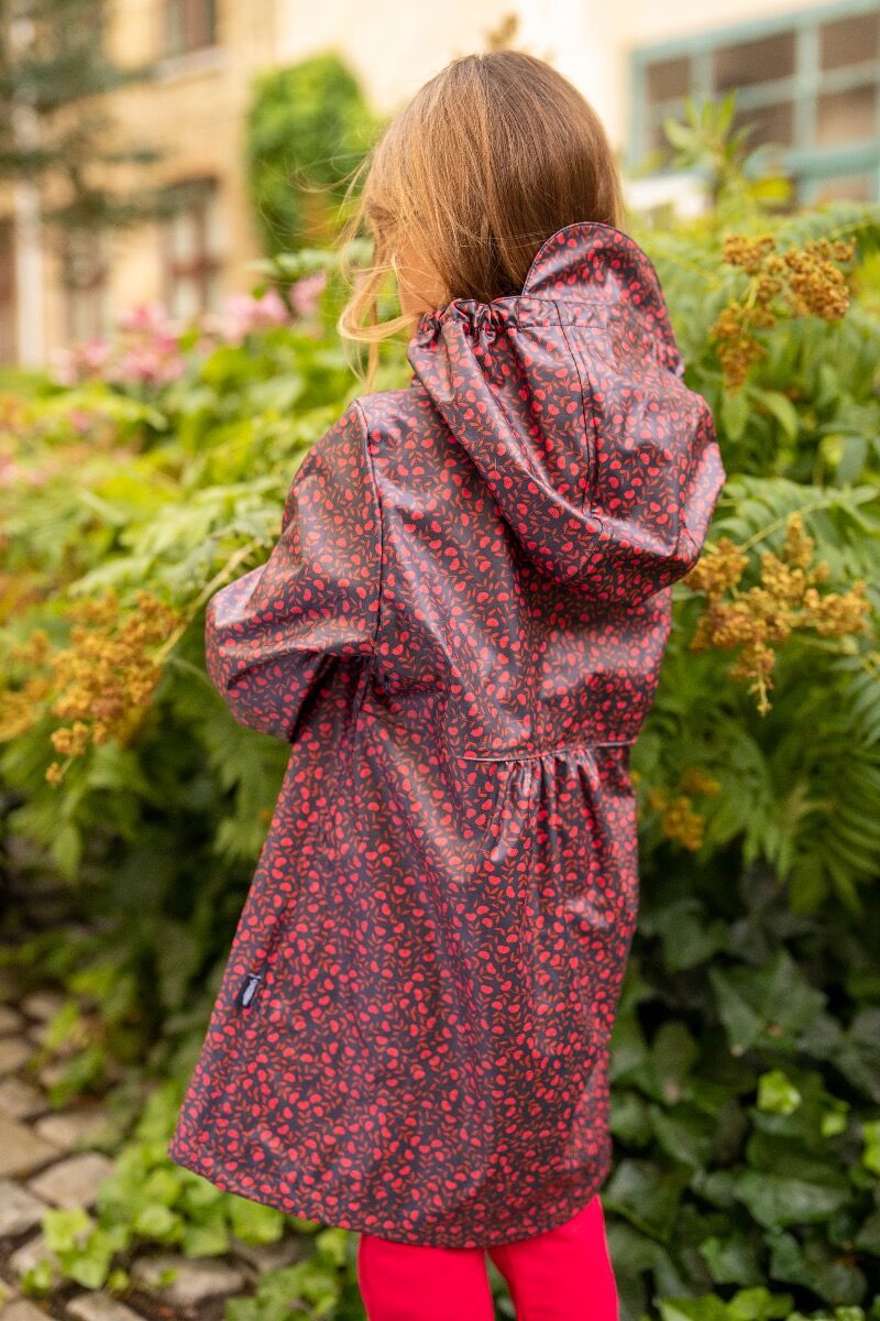 Regndans Rainjacket Dark Navy FLEURIE