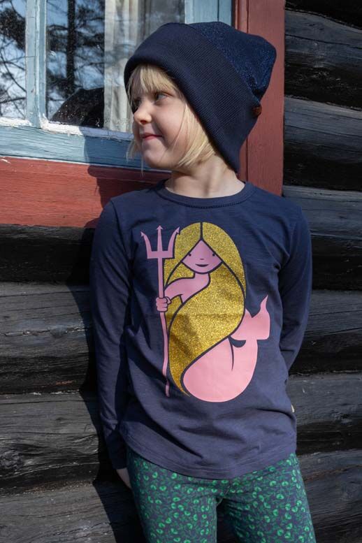 Bluse til børn med havfrue