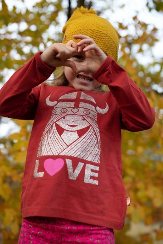 Danebasic Longsleeve Dk Rust LOVE FREJA