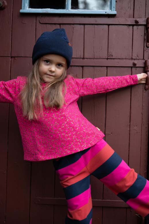 Sweater til børn med blomster