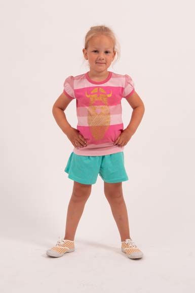 Ice Cream Shorts Lagoon Green/Gold Glitter