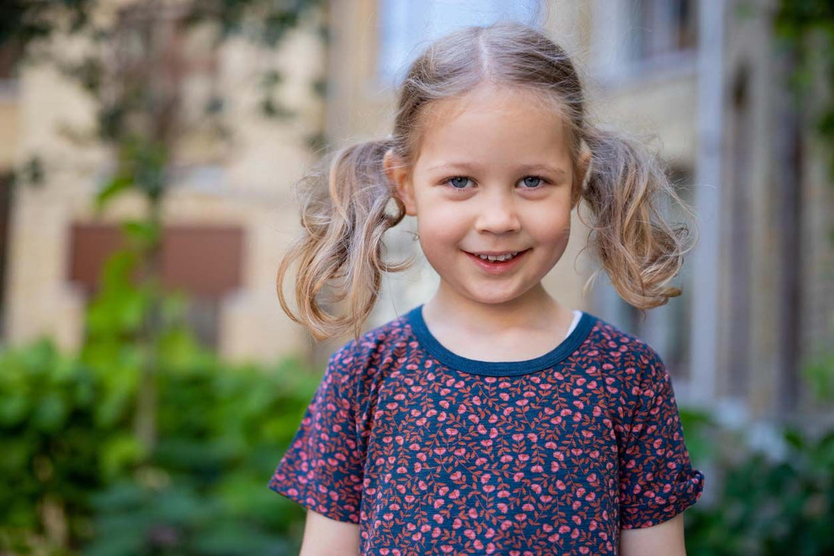 ORGANIC - Danelollipop Dress Dusty navy FLEURIE