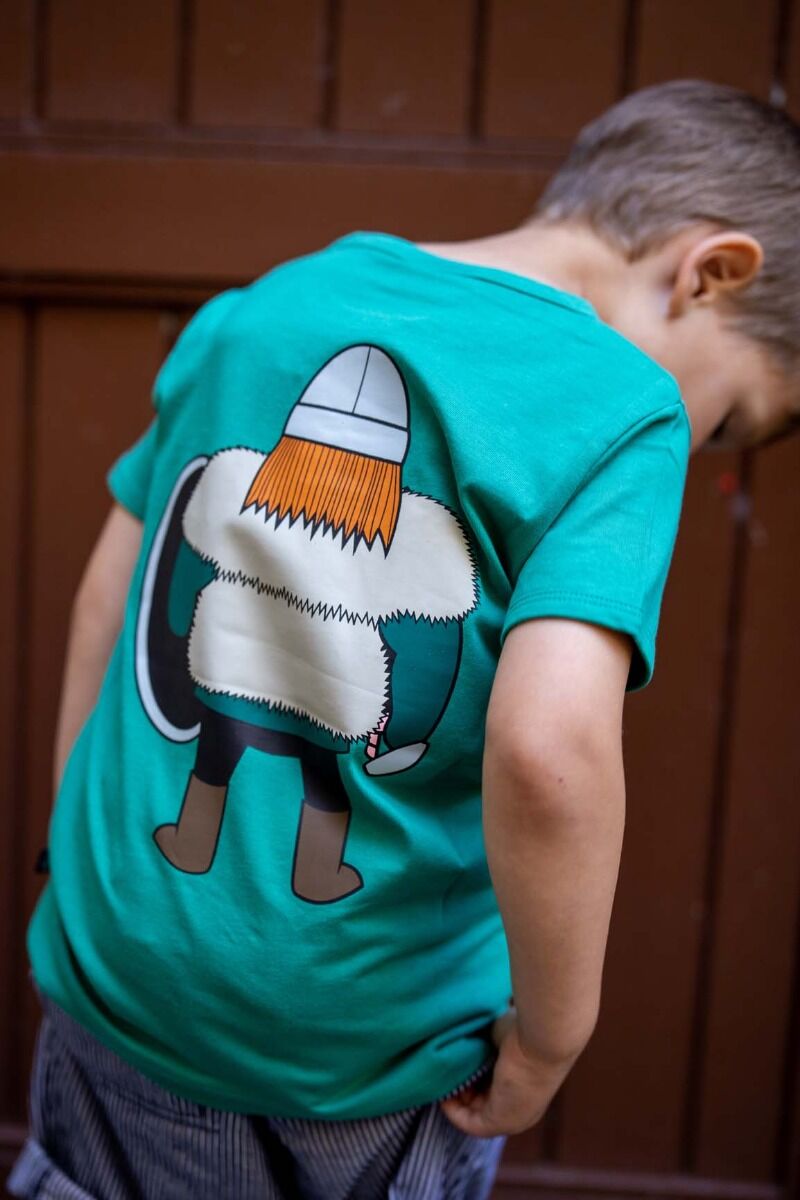 T-shirt til børn med viking