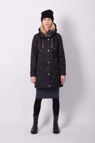 Daninge Winter Parka Black (silver trim)