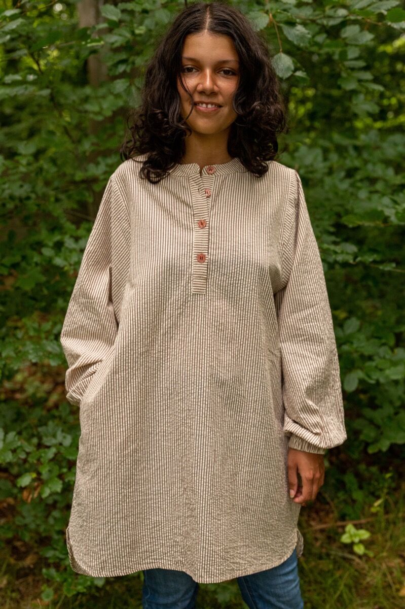 Danatelier Shirt Brick/Chalk