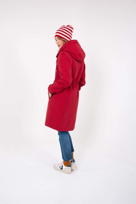 Danenora Winter Parka Dark Red