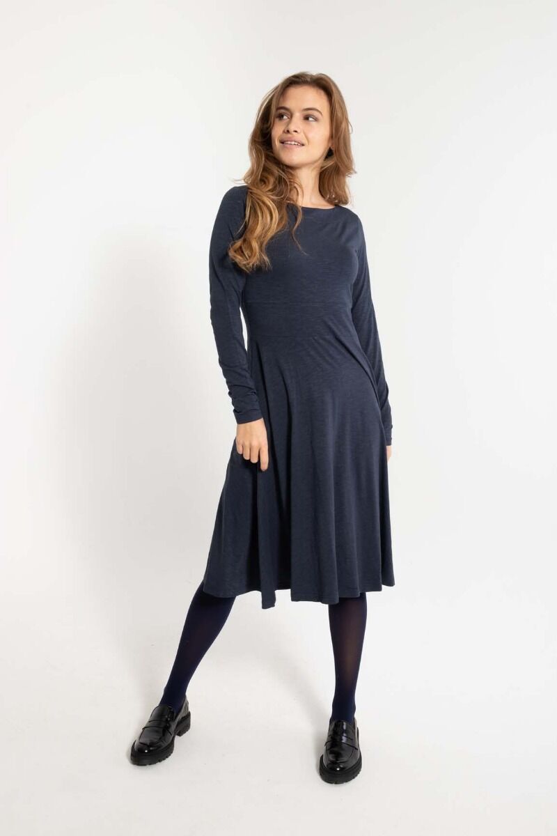 ORGANIC - Danesigrid Viscose Dress Dk Navy