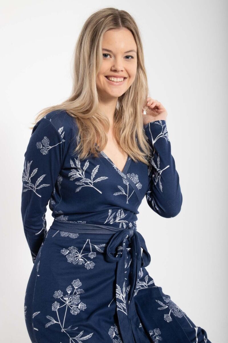 ORGANIC - Daneregina Dress Marine/Chalk HEMLOCK