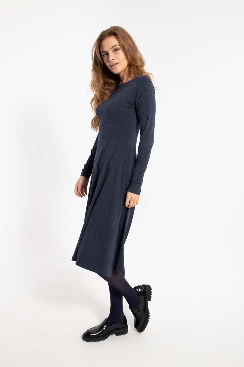 ORGANIC - Danesigrid Viscose Dress Dk Navy