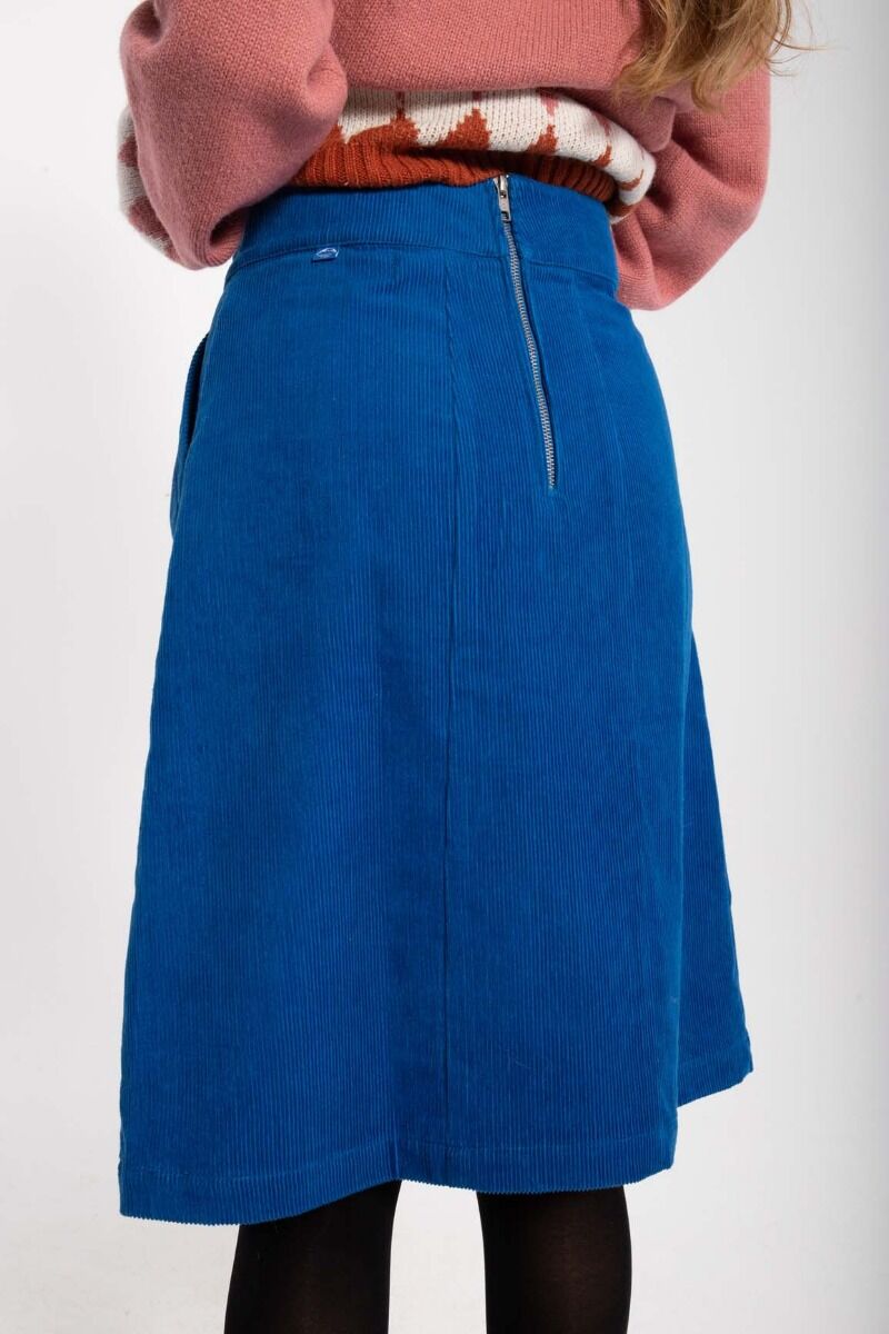 Danemaren Cord Skirt Blue
