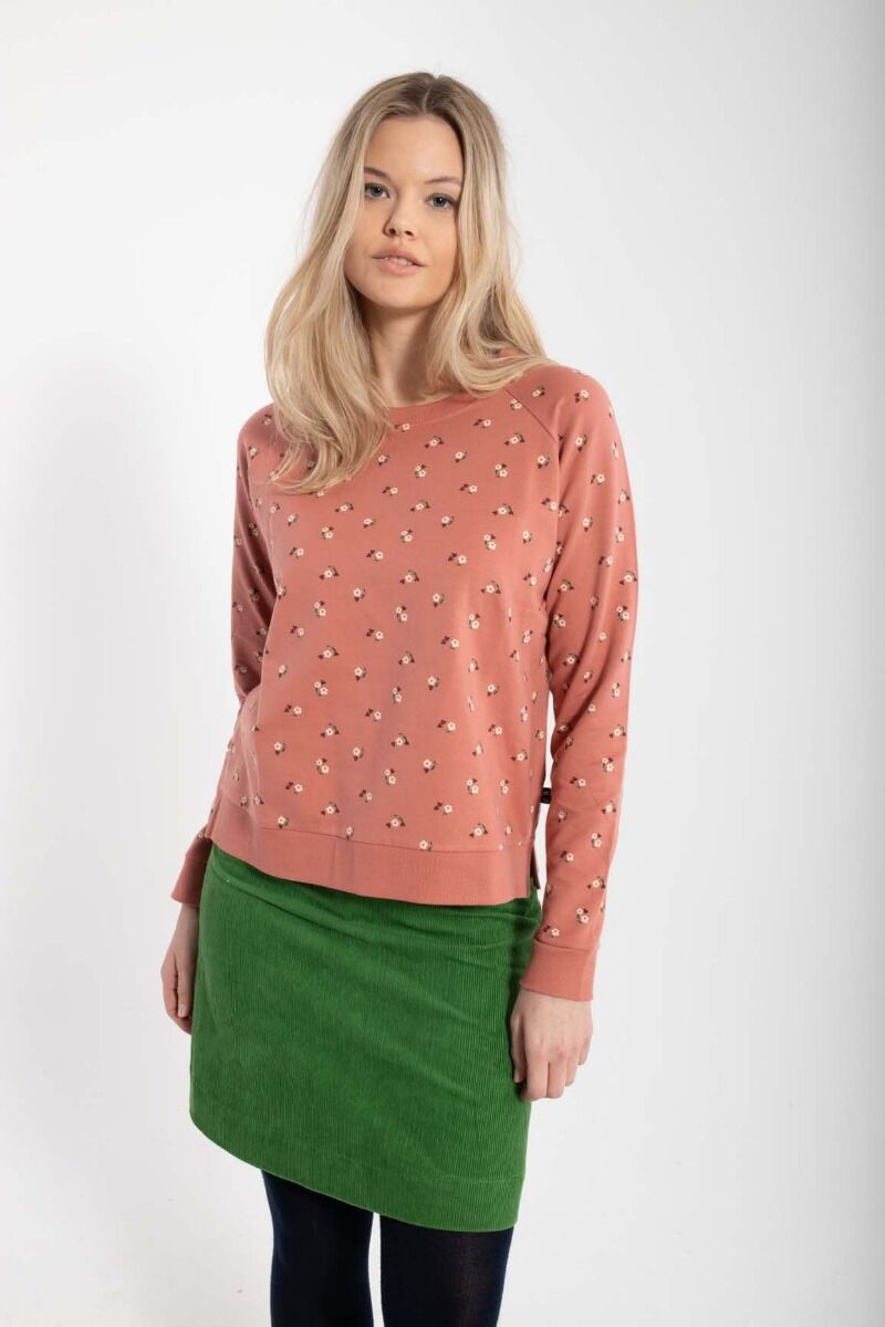 Daneklausen Moleton Sweat Old Rose/Chalk MINIFLOWER