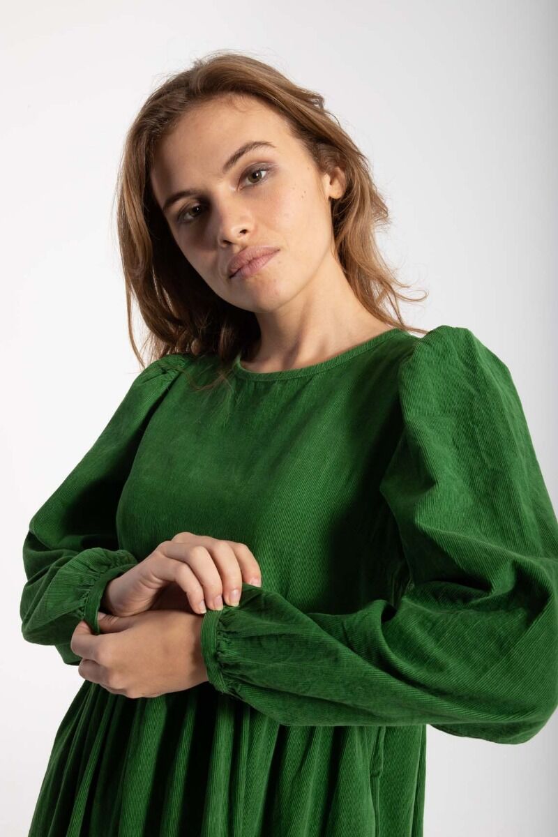 Danoktober Cord Dress Fall Jungle
