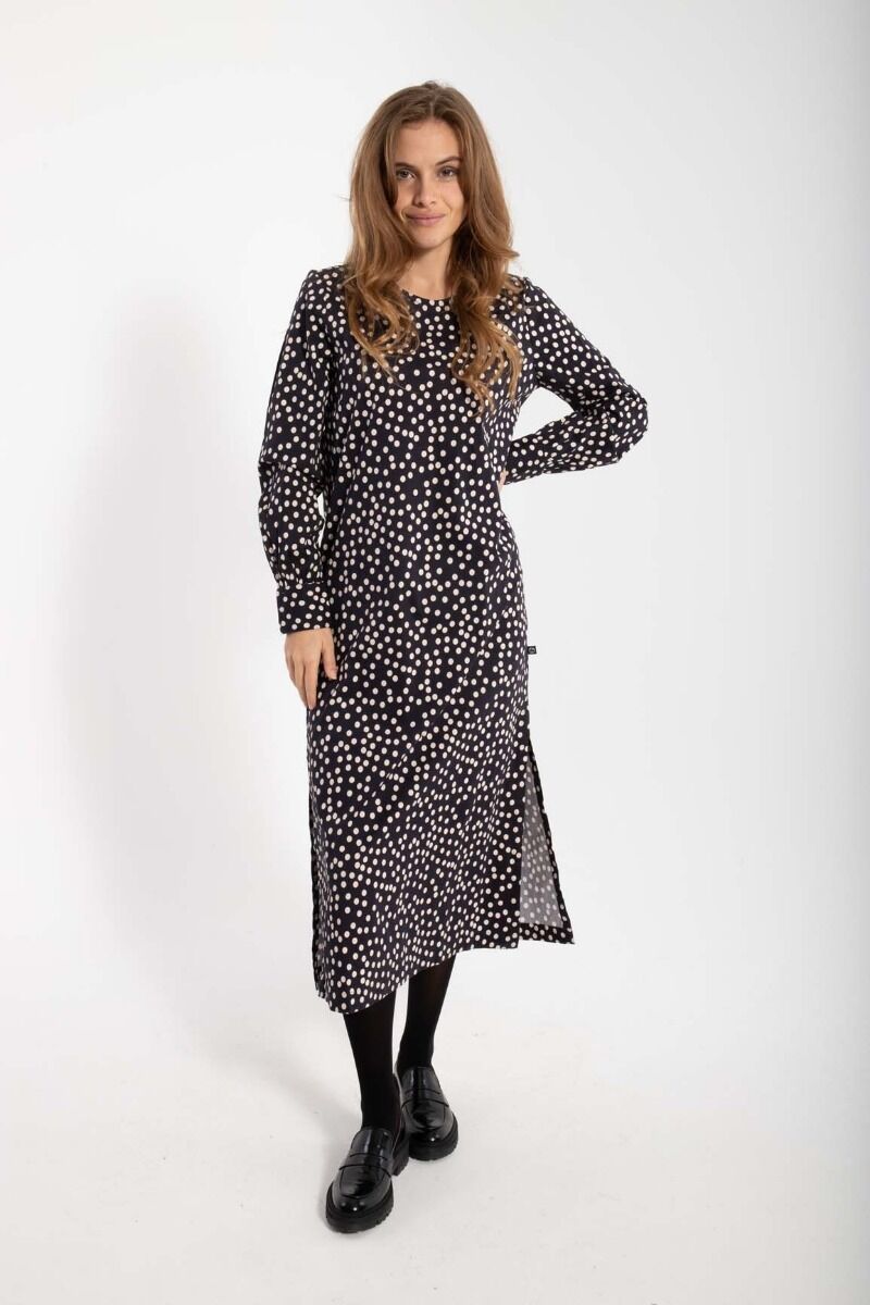 Danelegance Dress Black/Chalk FUNDOTS