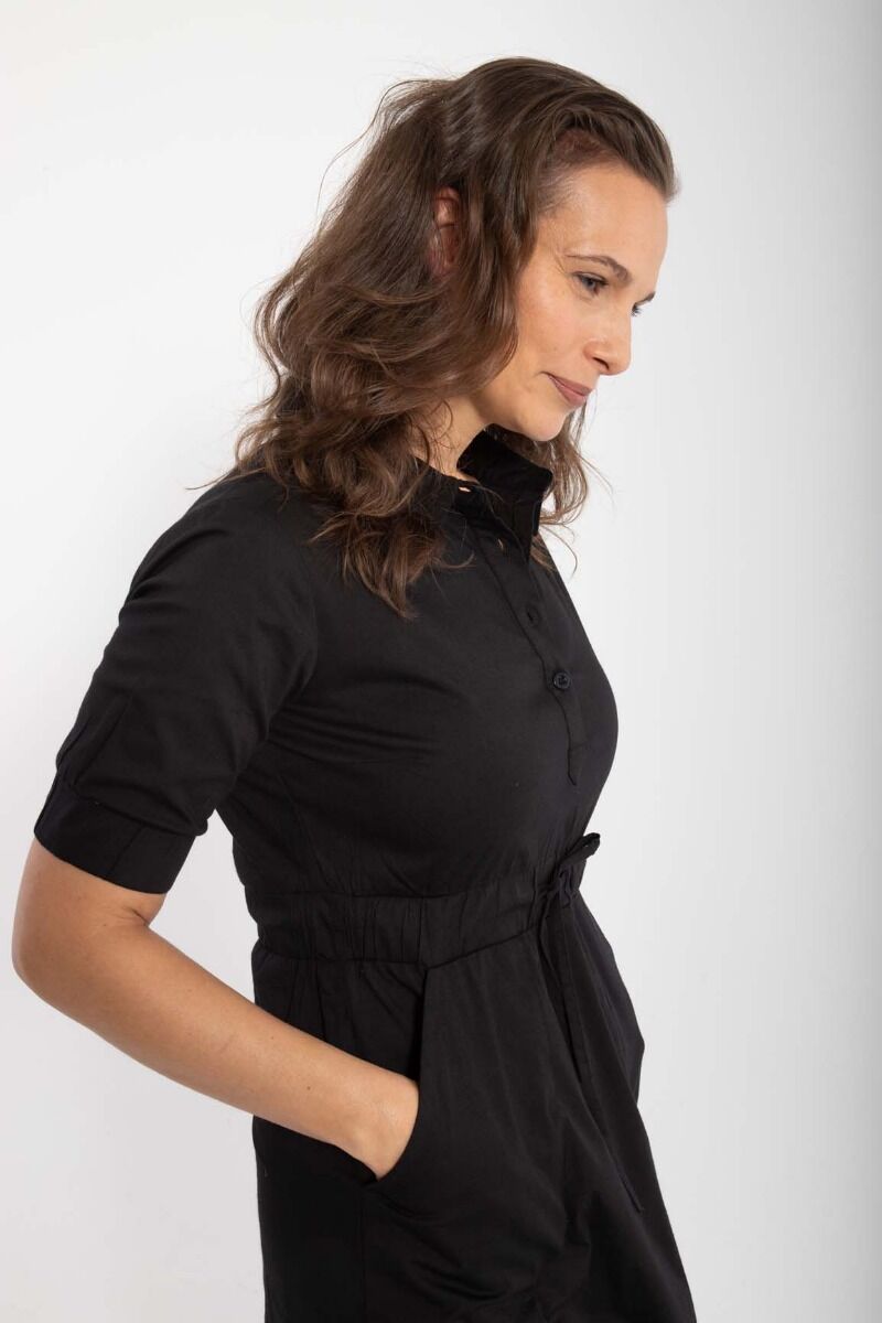 Danesusanne Poplin Dress Black