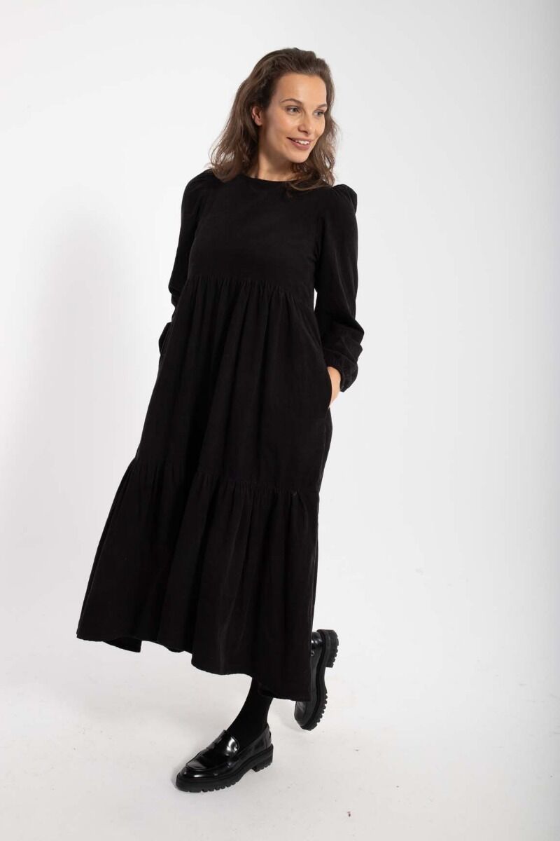 Danoktober Cord Dress Black