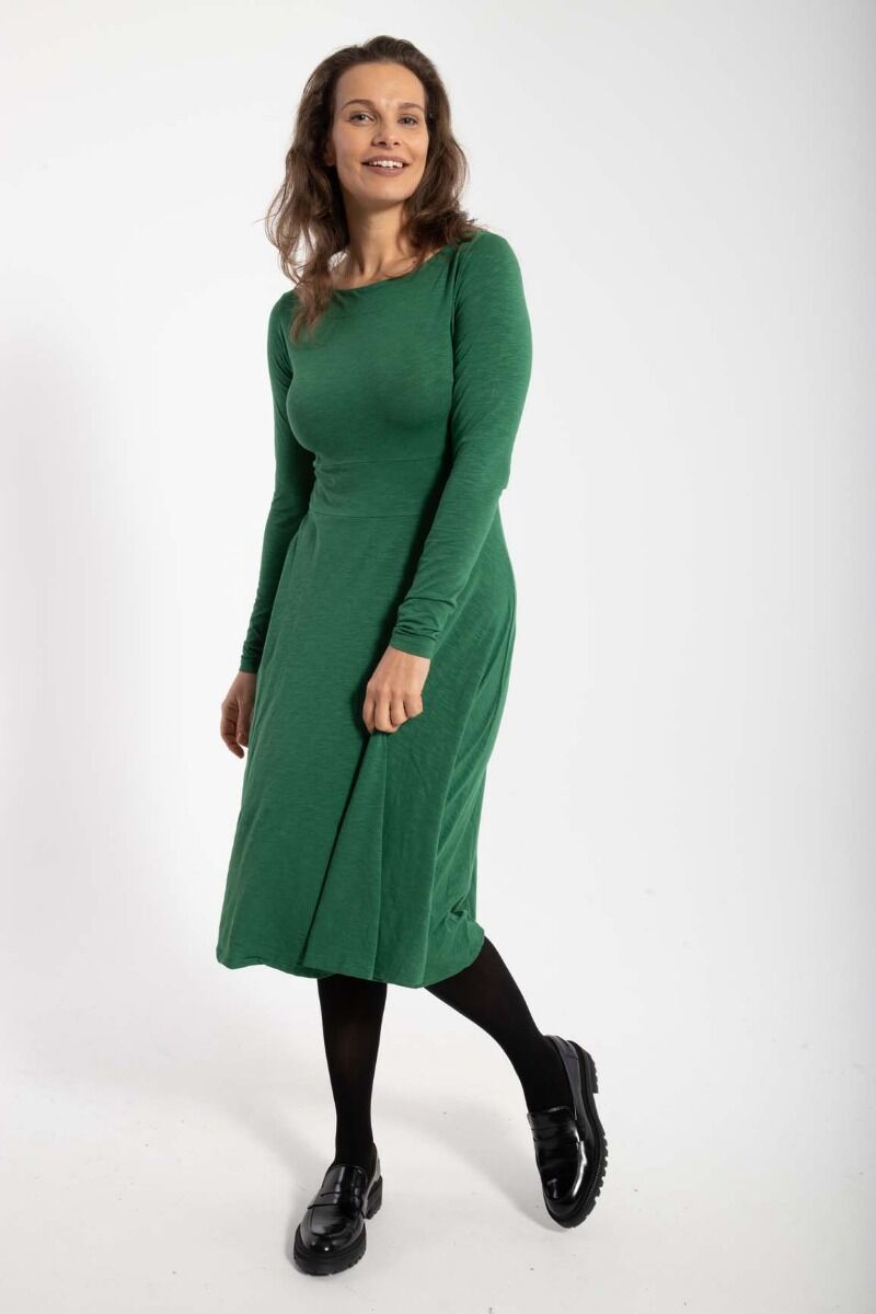 ORGANIC - Danesigrid Viscose Dress Warm Khaki