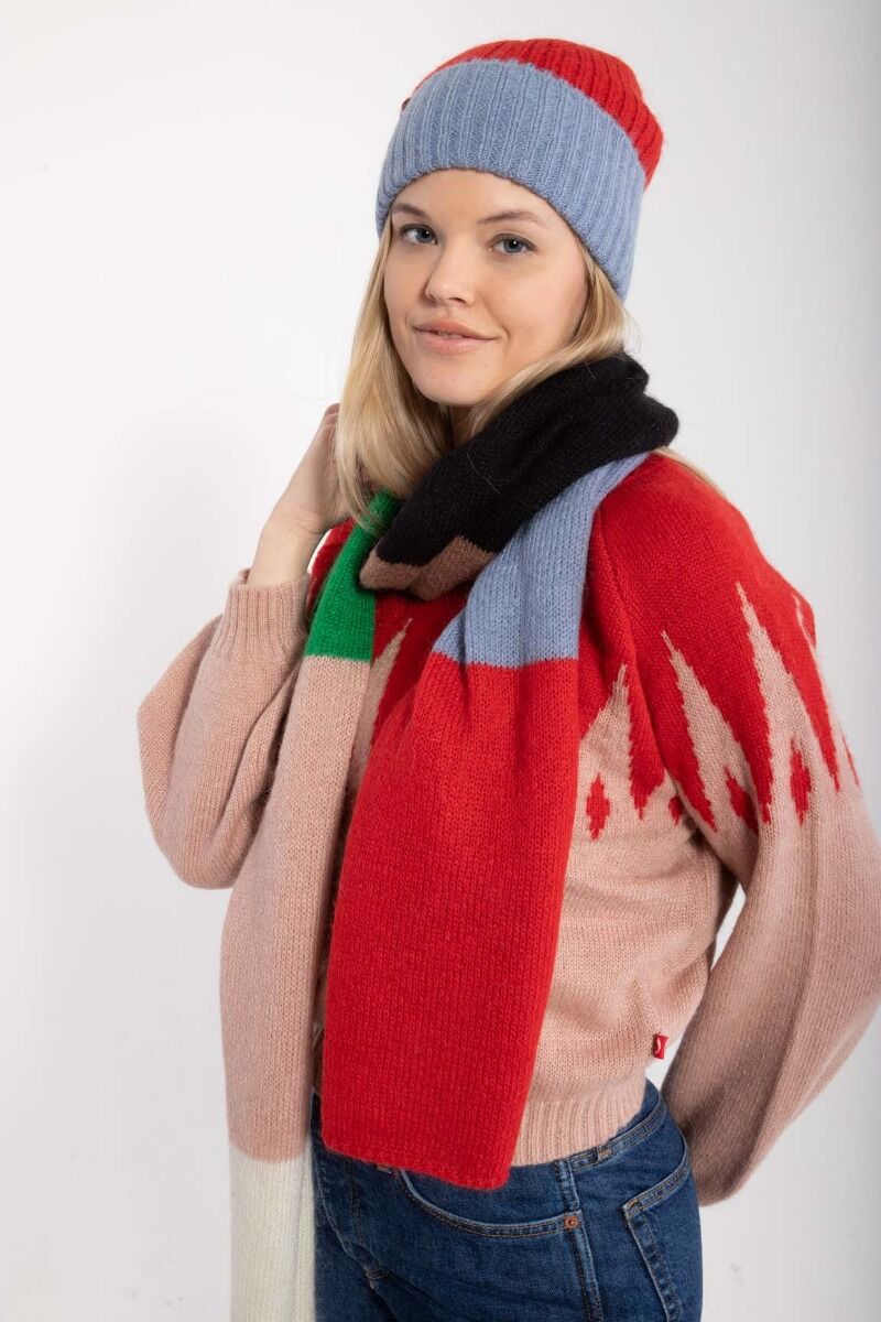 Danetop Beanie Porcelaine/Red