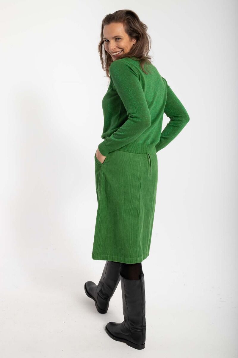 Danemaren Cord Skirt Fall Jungle