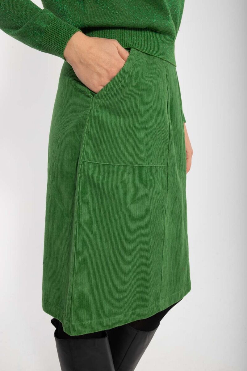Danemaren Cord Skirt Fall Jungle