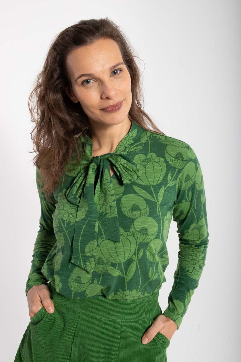 ORGANIC - Danepetra Top Warm Khaki/Fall Jungle HORTENSIA