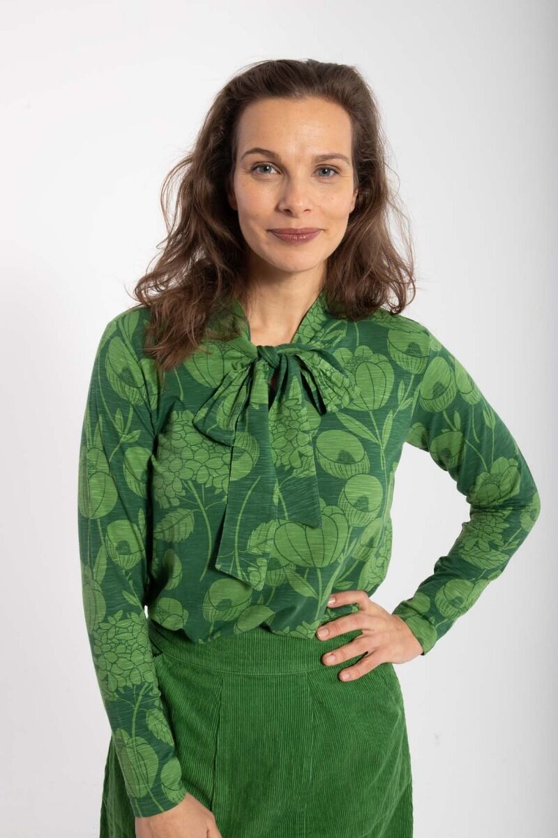 ORGANIC - Danepetra Top Warm Khaki/Fall Jungle HORTENSIA