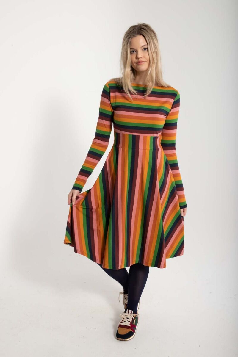 Danesigrid Cotton Dress Svampe Stripe