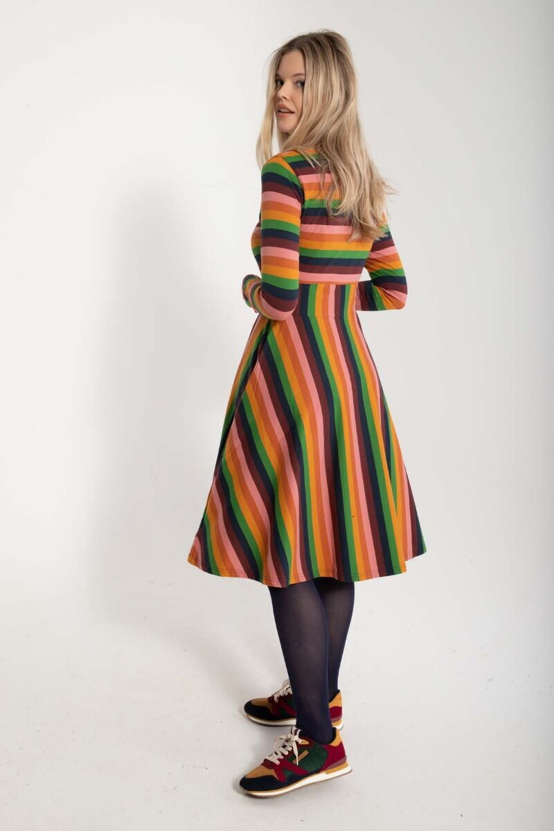 Danesigrid Cotton Dress Svampe Stripe