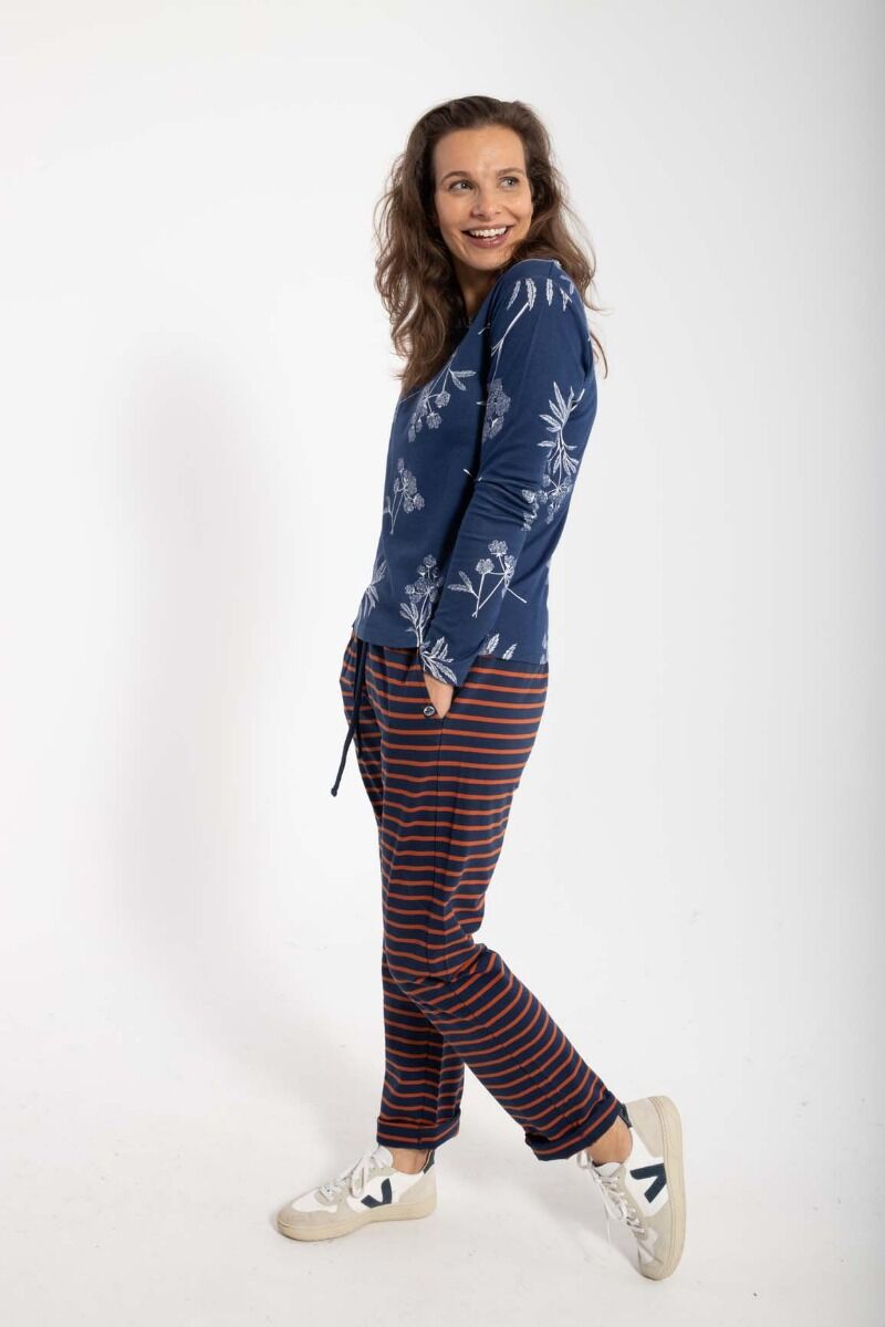 ORGANIC - Danelotte Tee Marine/Chalk HEMLOCK