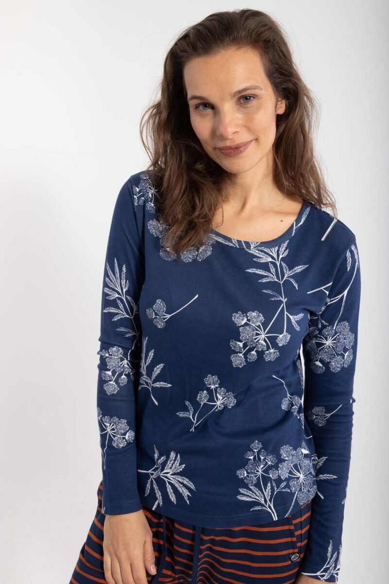 ORGANIC - Danelotte Tee Marine/Chalk HEMLOCK