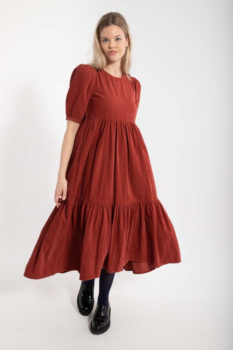 Danejuli Cord Dress Old Rose