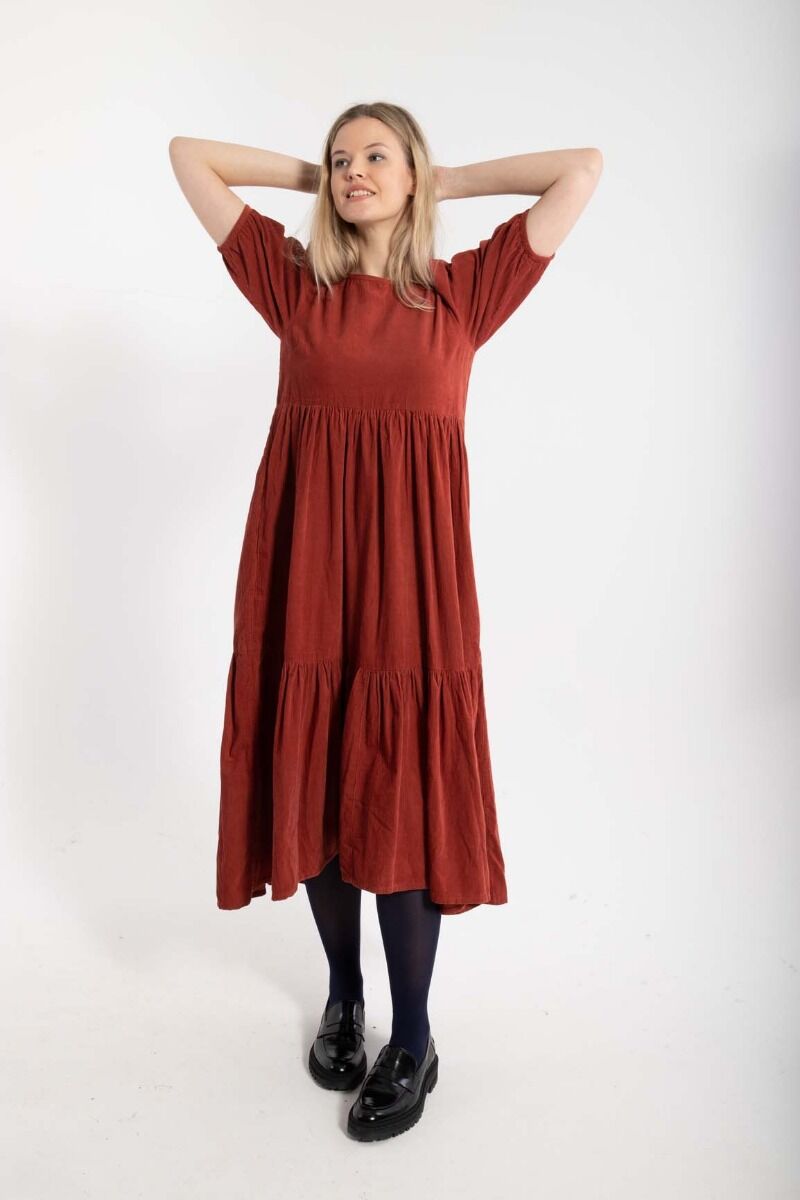 Danejuli Cord Dress Old Rose