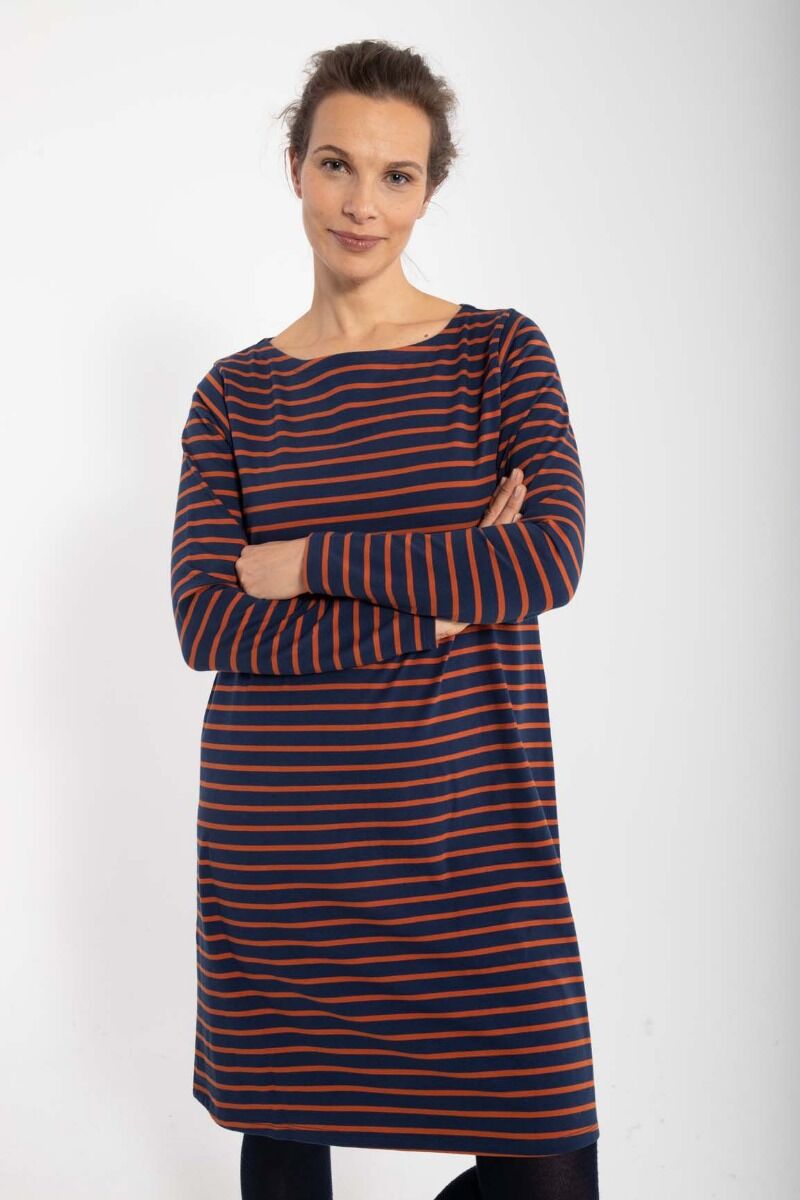 Danenassau Dress Marine/Brick