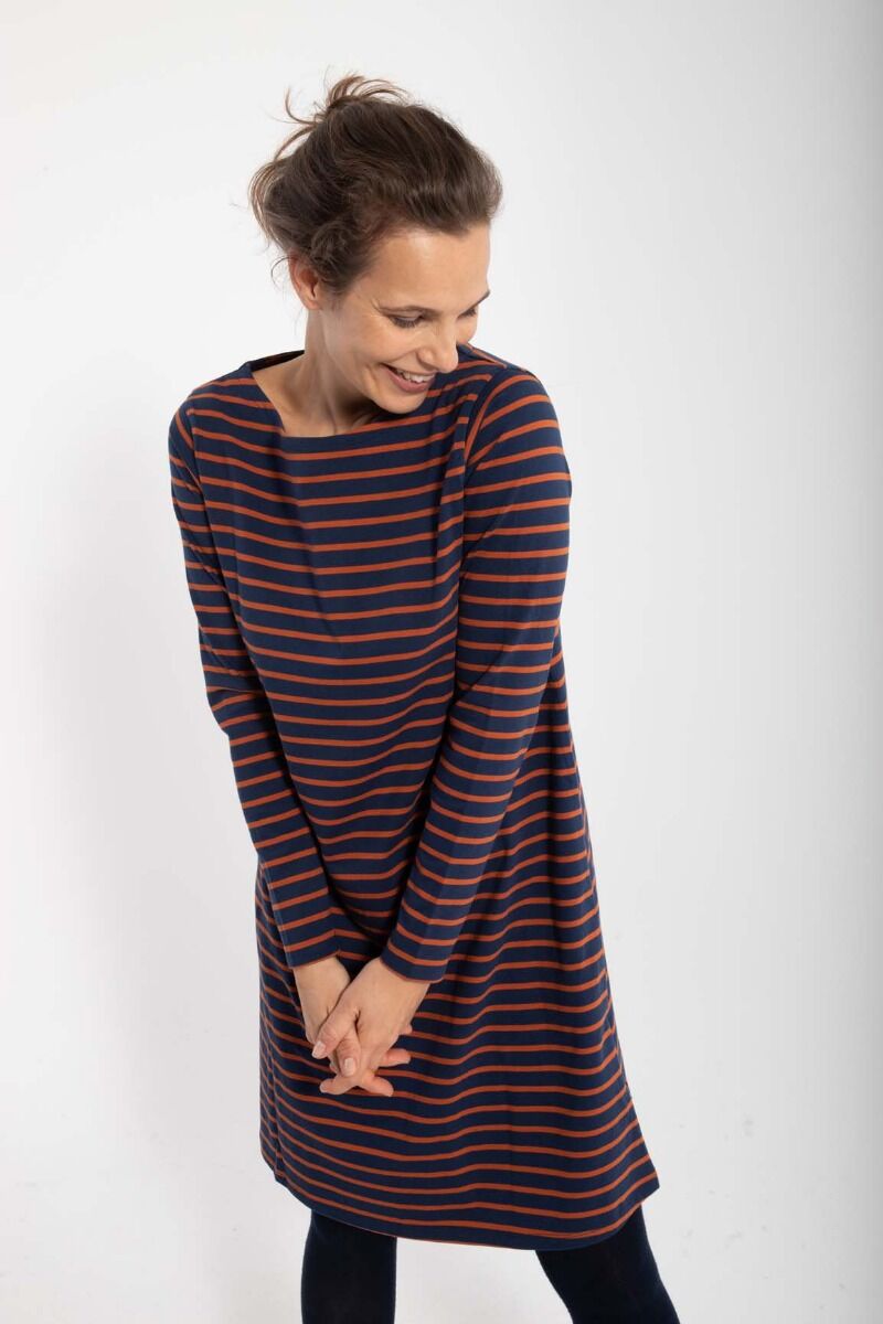 Danenassau Dress Marine/Brick