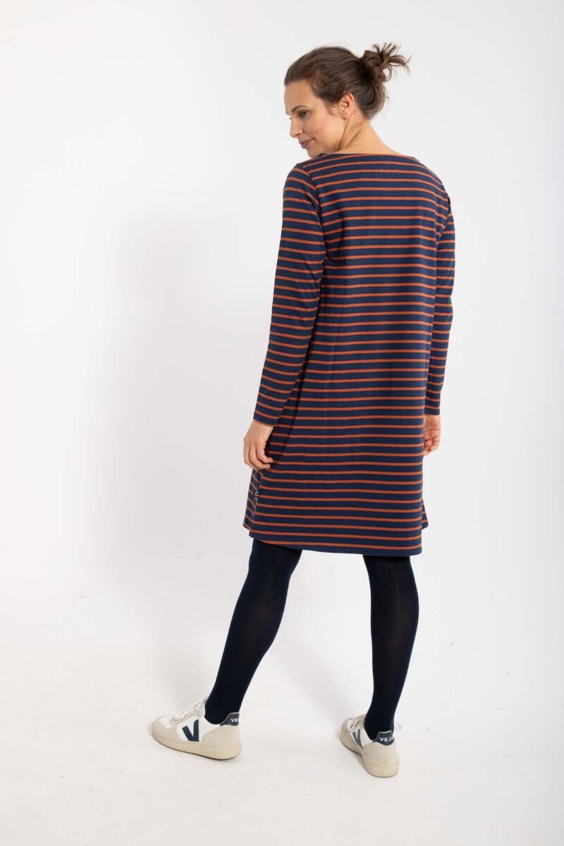 Danenassau Dress Marine/Brick