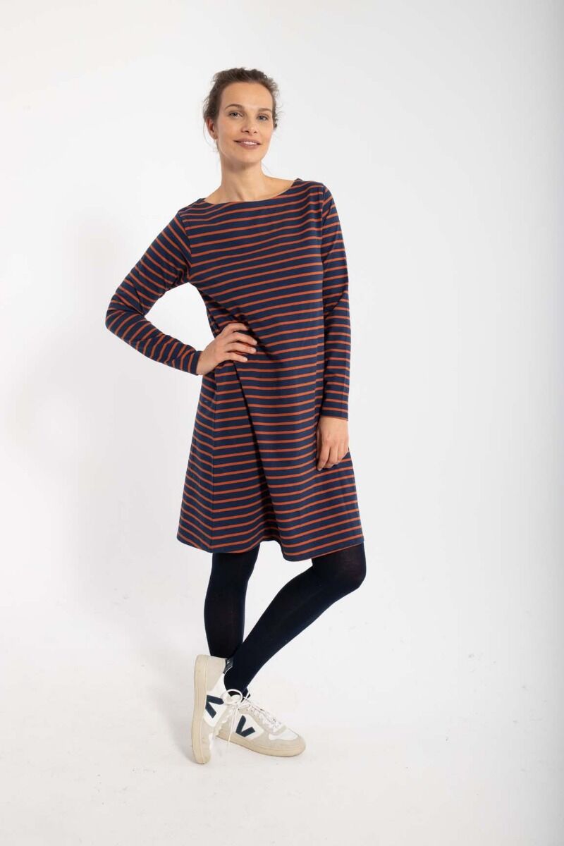 Danenassau Dress Marine/Brick