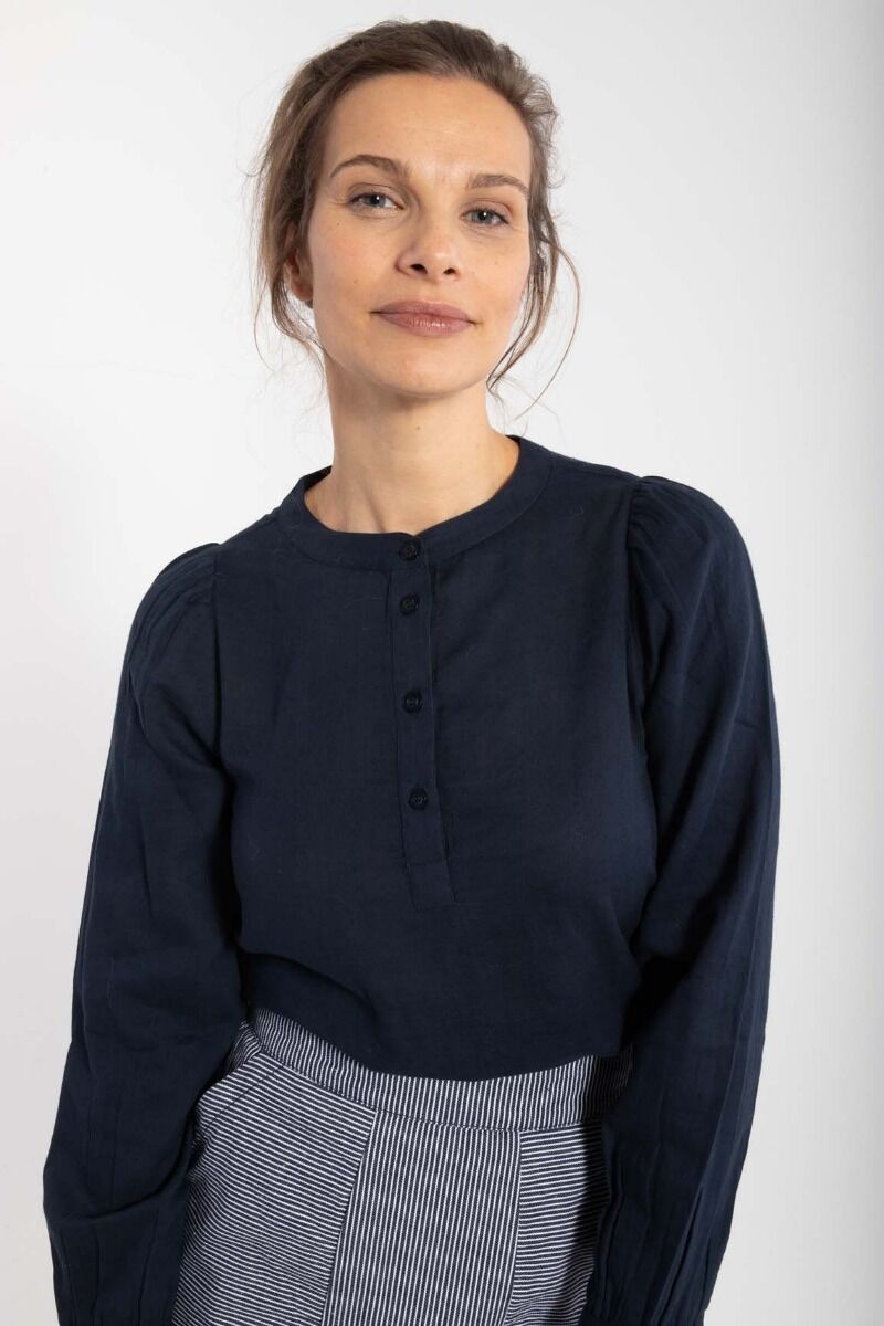Danesanna Cloth Shirt Dk Navy