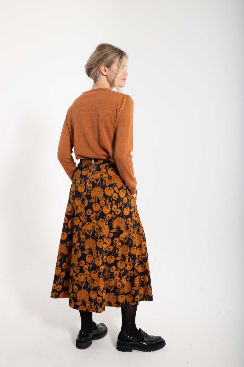Danebrava Poplin Skirt Dk Navy/Occer HORTENSIA