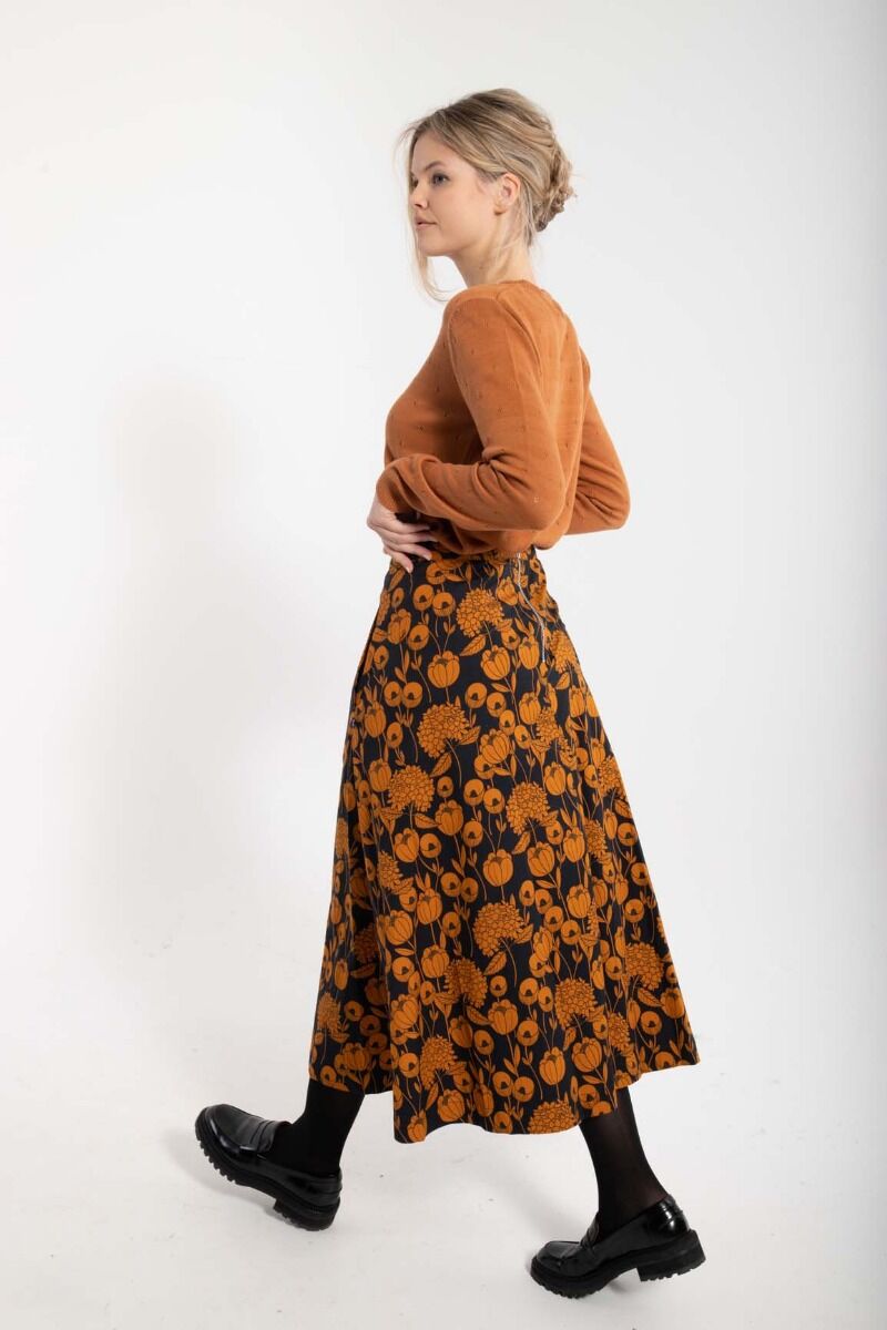 Danebrava Poplin Skirt Dk Navy/Occer HORTENSIA