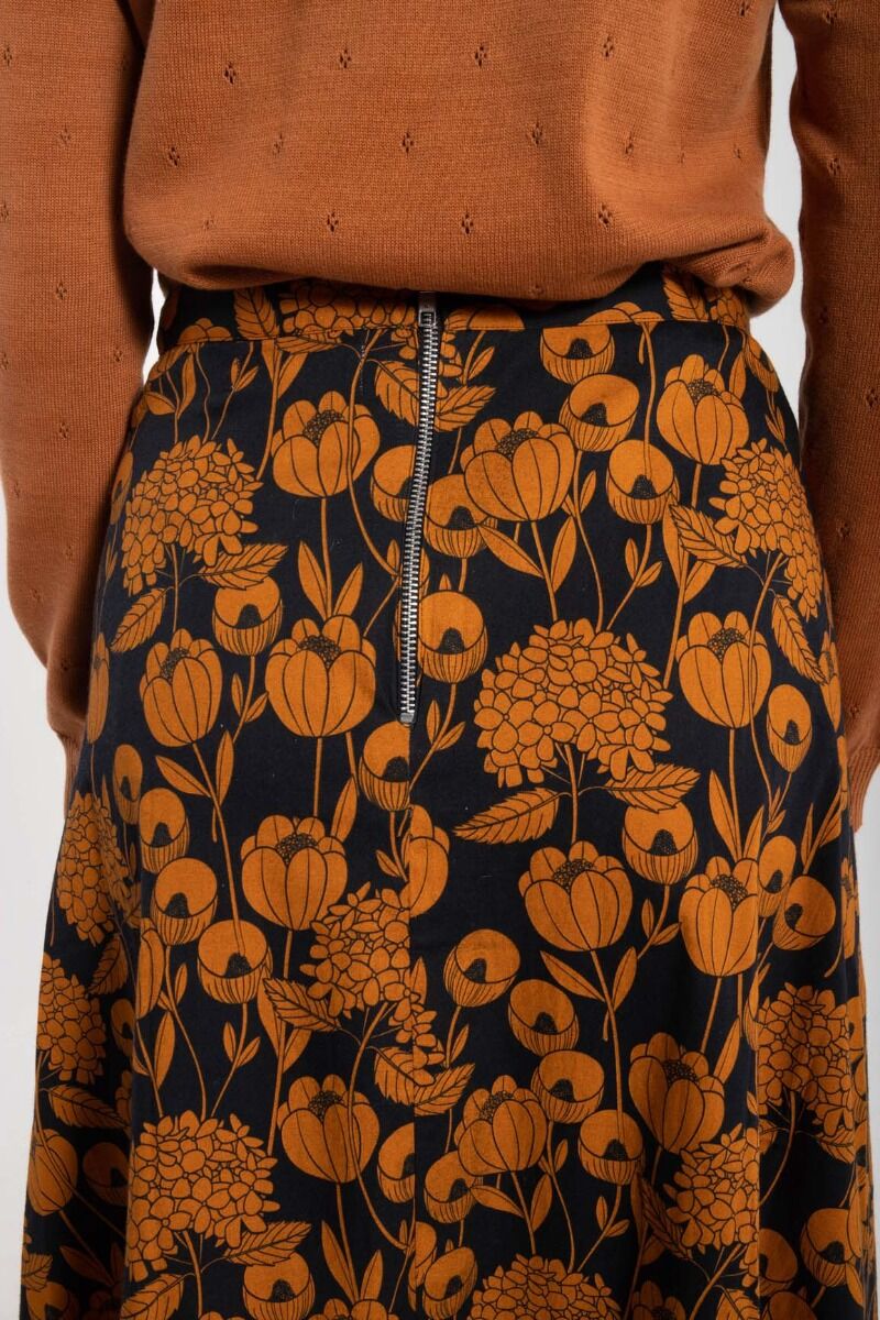 Danebrava Poplin Skirt Dk Navy/Occer HORTENSIA