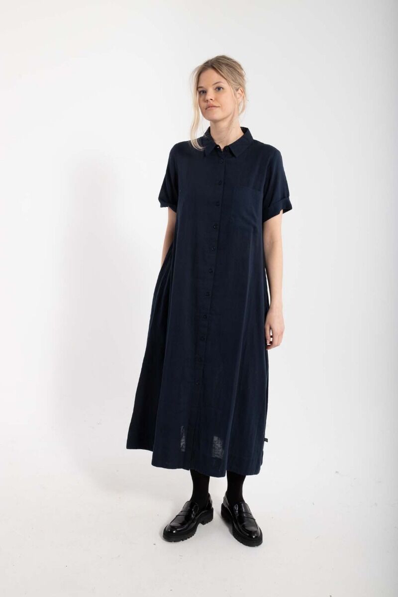 Danapril SS Dress Dk Navy