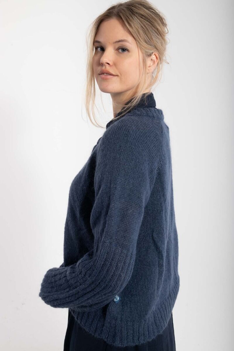 Danarnaq Wool Cardigan Marine