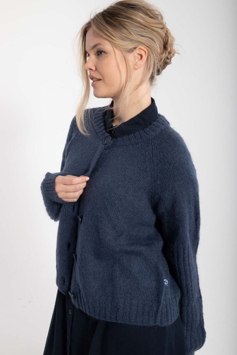 Danarnaq Wool Cardigan Marine