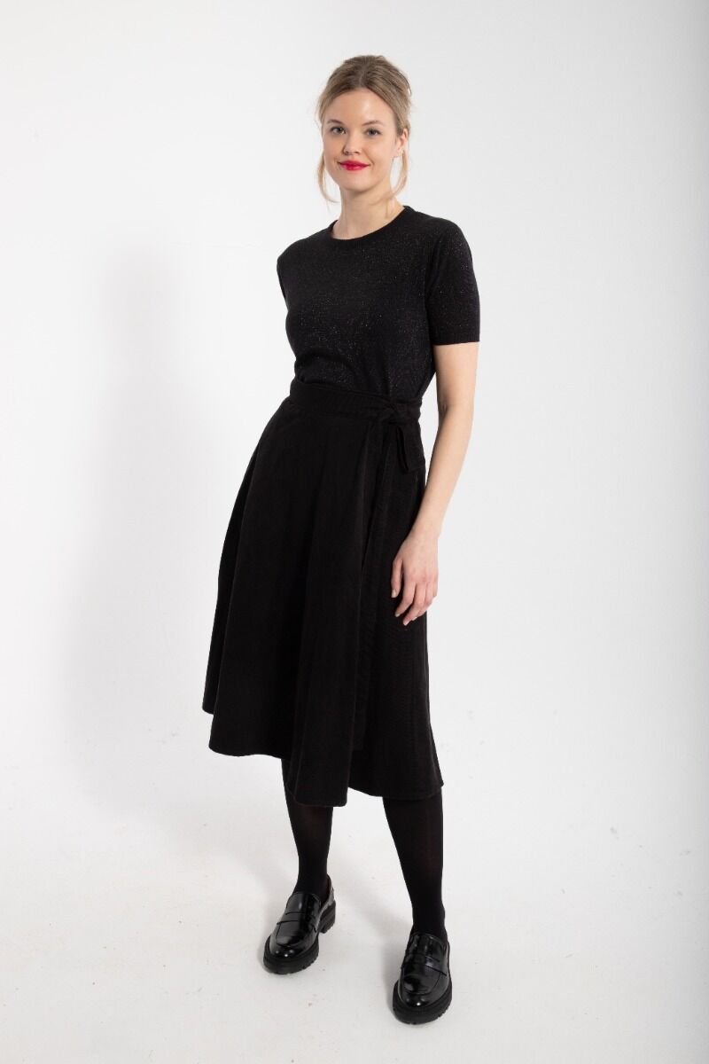 Danemikkelsen Cord Skirt Black