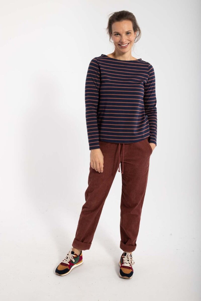 Danebenedikte Tee Dk Navy/Beige Rose